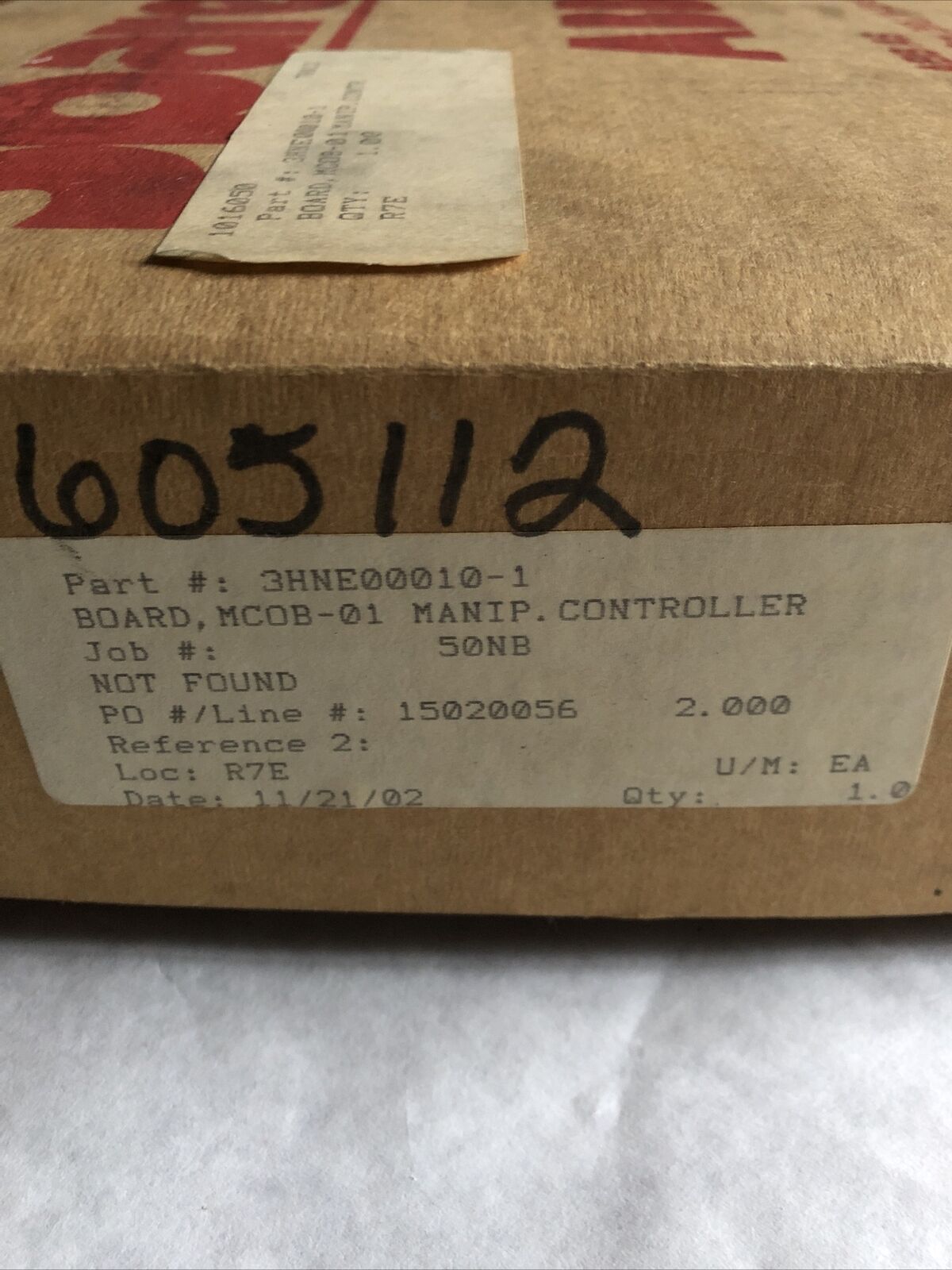 New Abb 3Hne 00010-1/08,3Hne 00012-1 Main Controller Board,Cx