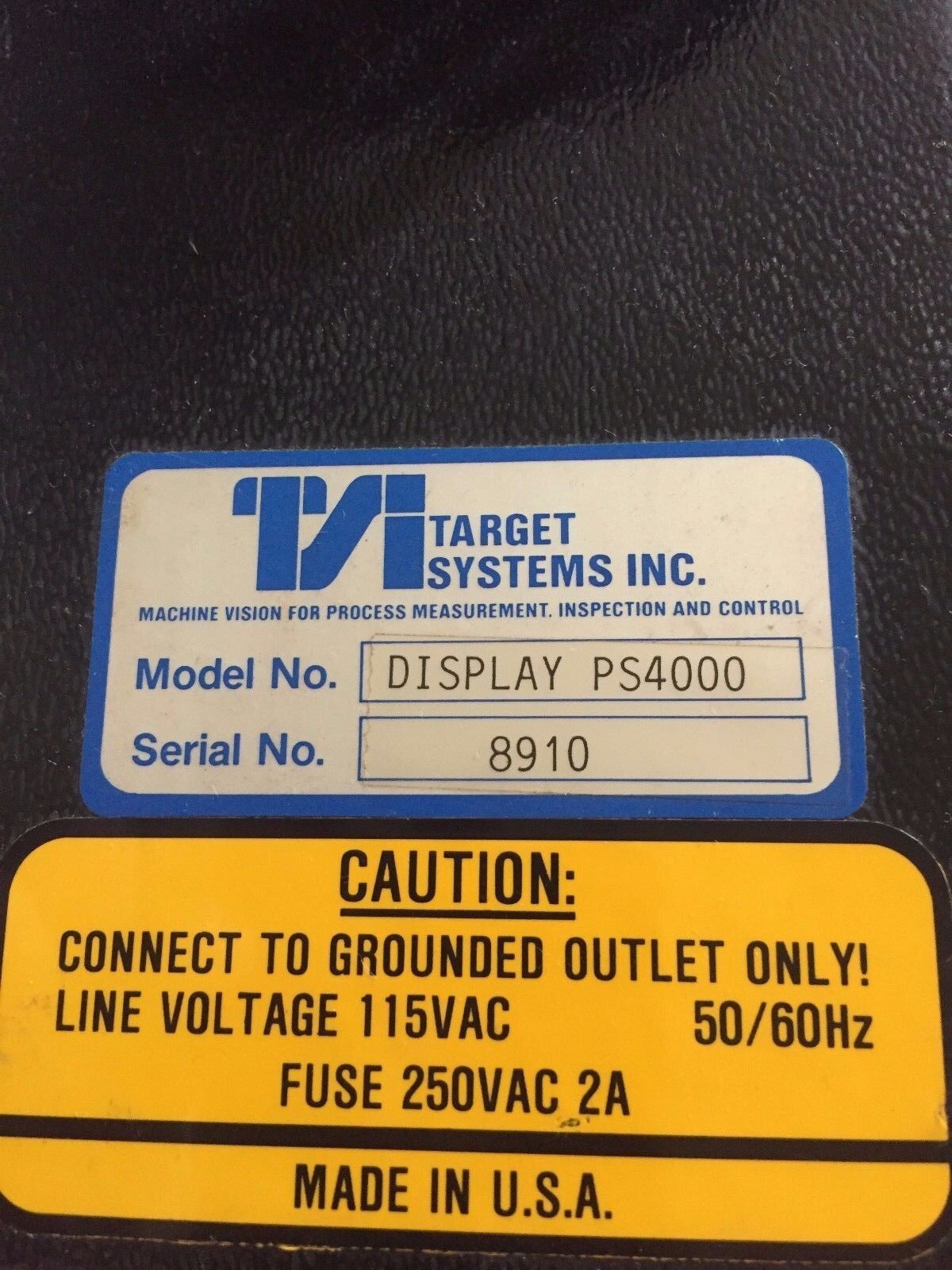 Tsi Display Ps4000 Target Systems Inc Power Supply 4000 Optic Thickness Meter,Ak