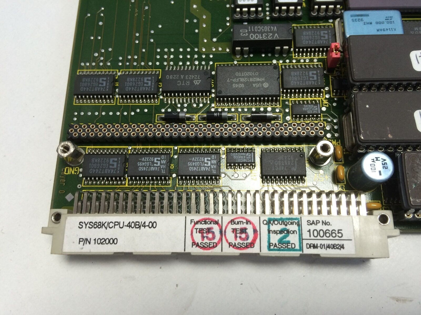 Force Sys68k/Cpu-40B/4-00 Cpu Processor Drm-01/40B2/4,102000,921Q214m4934,Bf
