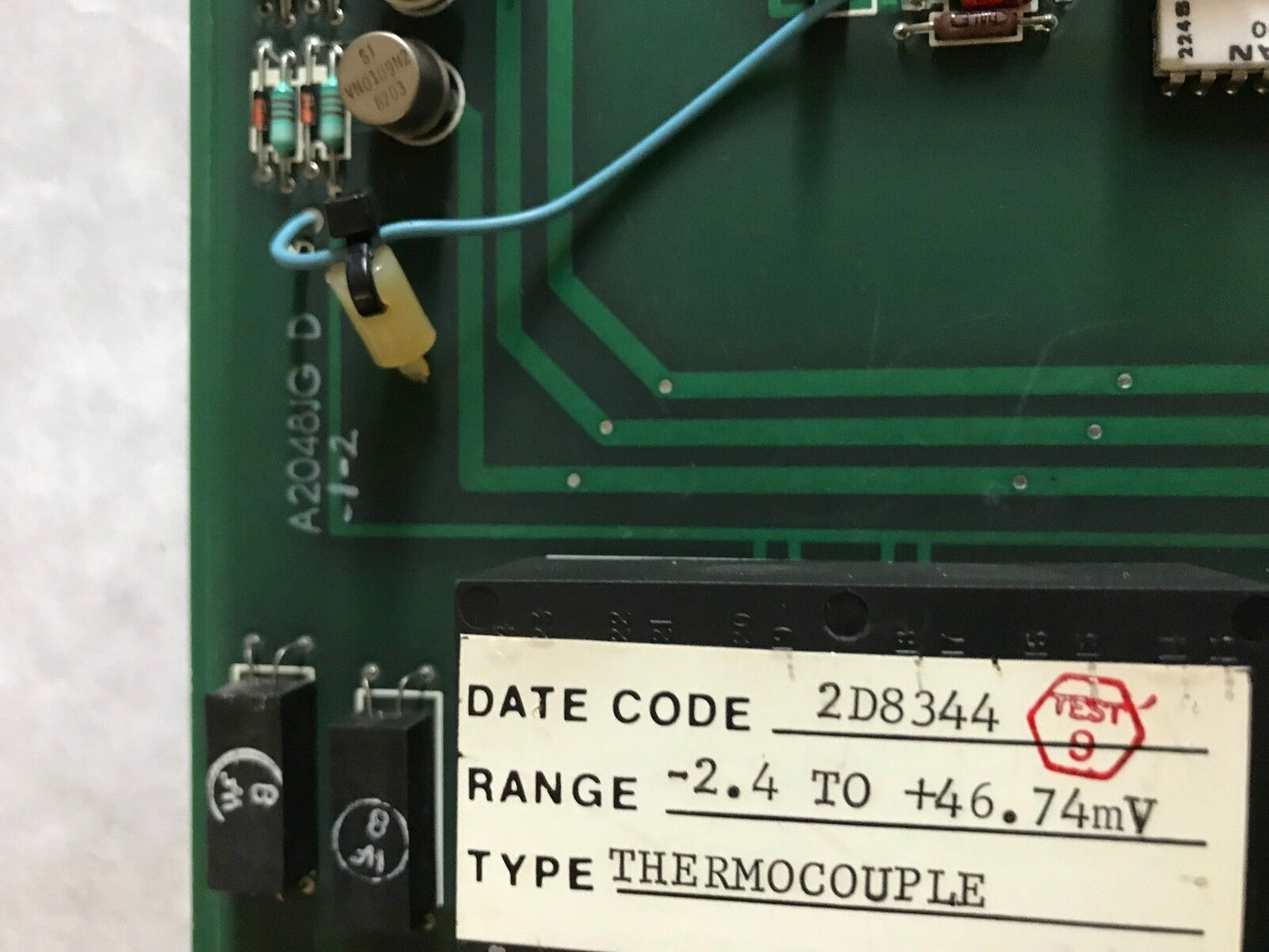 Foxboro Ms-3F8-T2da3 Thermocouple,Foxboro 3F8-T2da3,A2048 Jh-C,A2048jg D 1-2,Cr