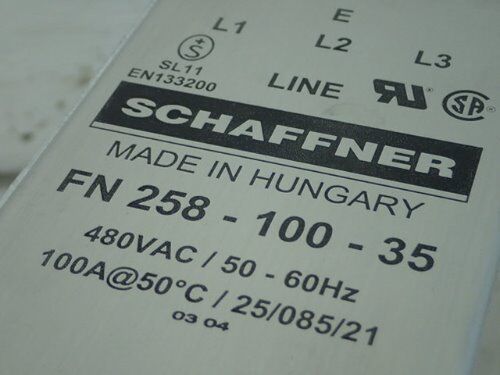 New Schaffner Fn 258-100-35 Line Filter,Aj