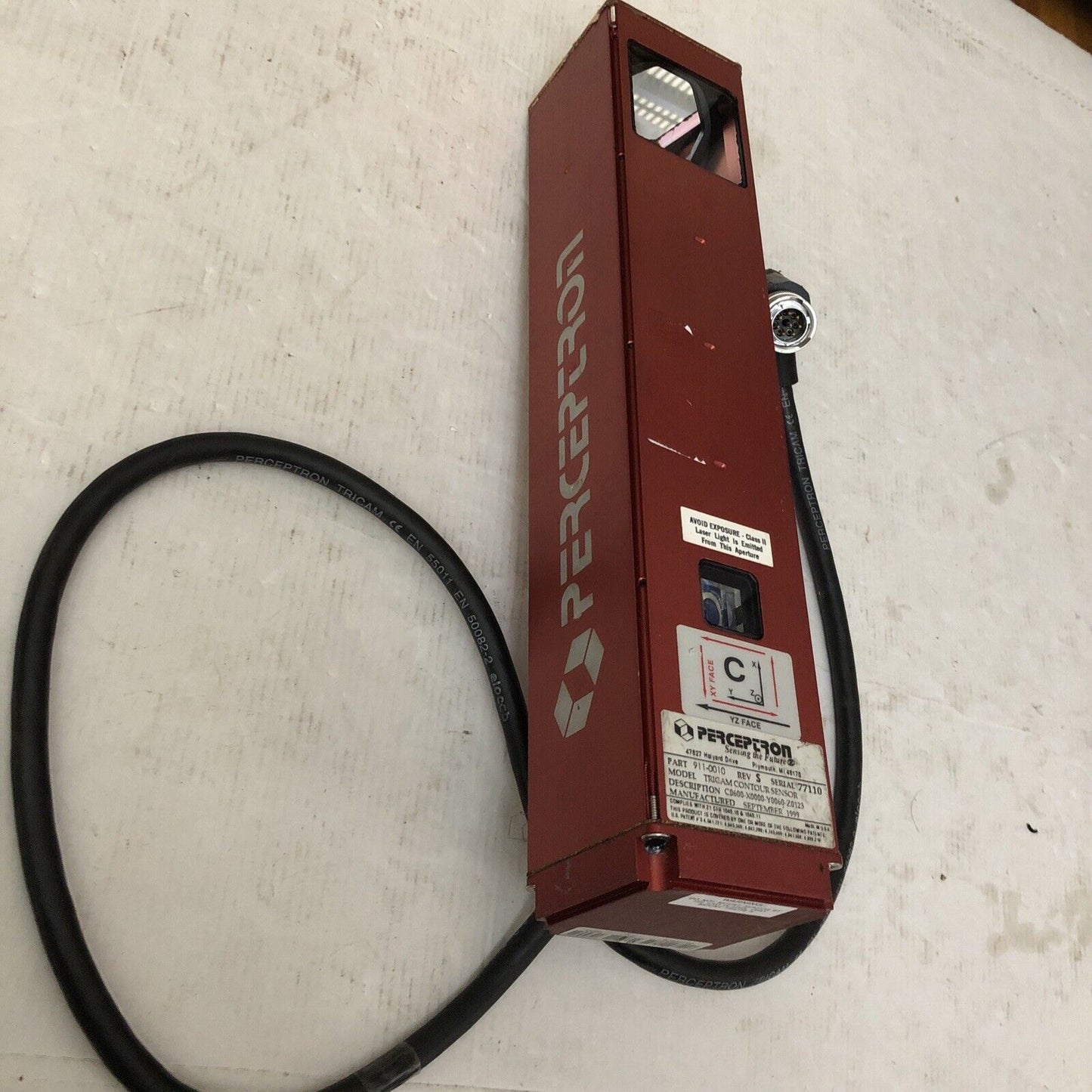 Perceptron Tricam Laser Digital Surface 911-0010,C0600-X0000-Y0060-Z0123,Bf,Cs