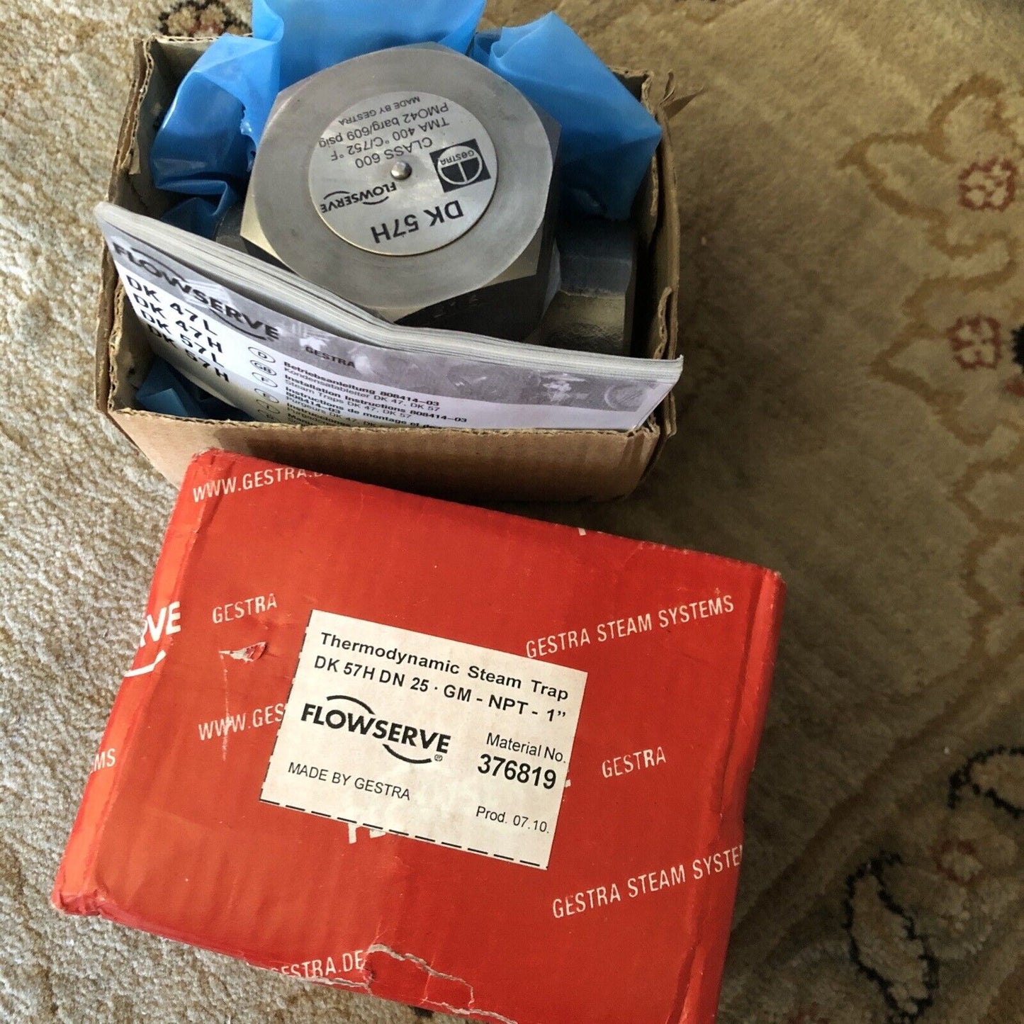 1” Gestra Dk 57H Dn 25 Flowserve Thermodynamic Steam Trap,Class 600,Ais1420,Bt