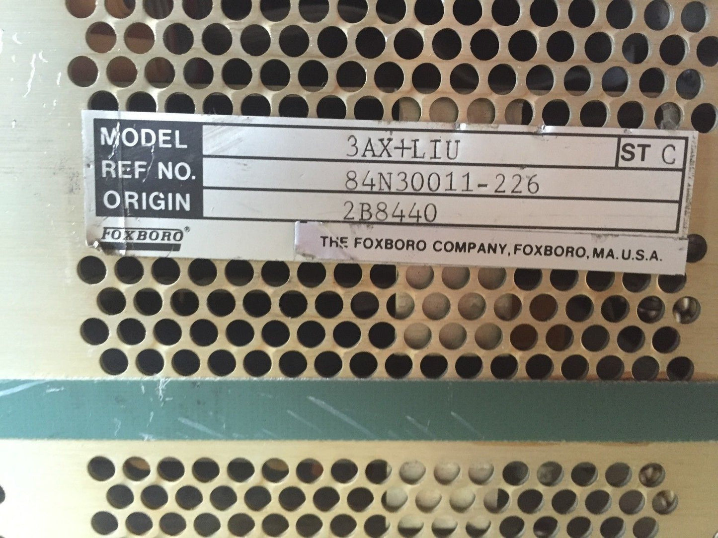 Foxboro 3Ax+Liu Module Controller,T769-12,D0138uf C,2B8440,84N30011-226,Ec