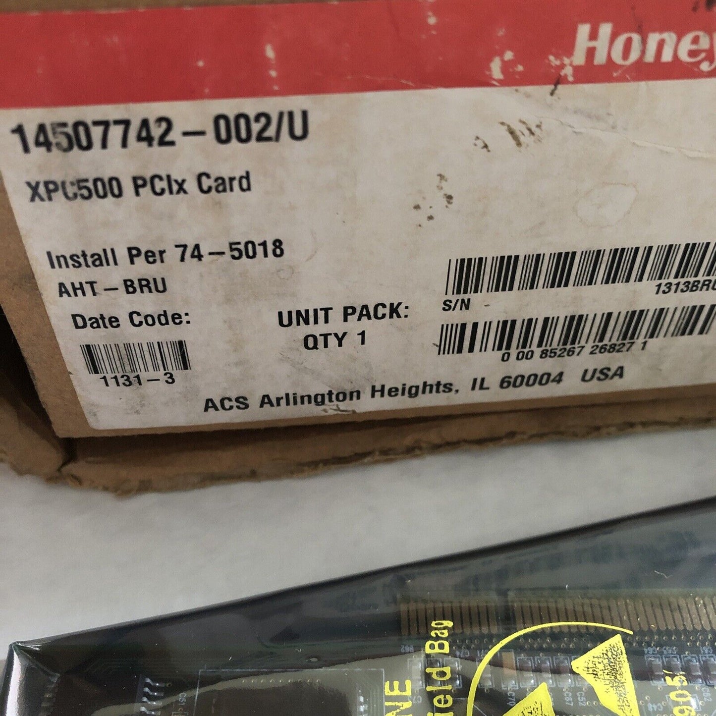 Honeywell 14507742-002/U Pc-Interface Card Hvac Xpc 500 Pci Board,09-0225-000,Er
