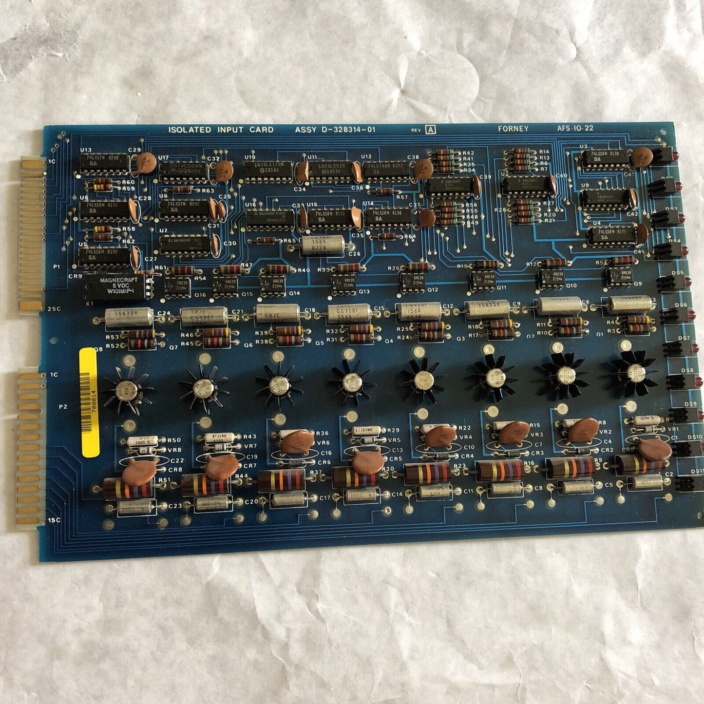 Forney D-328314-01 Isolated Input Card,Afs-10-22 Pc Board 32831401,Db