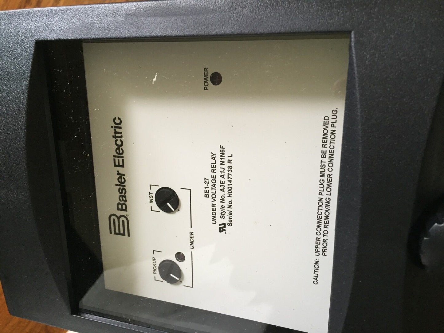 New Basler Electric Be1-27,Be1-27 A3ea1jn1n6f Relay Voltage 1Ph 55-160Vac,Ap