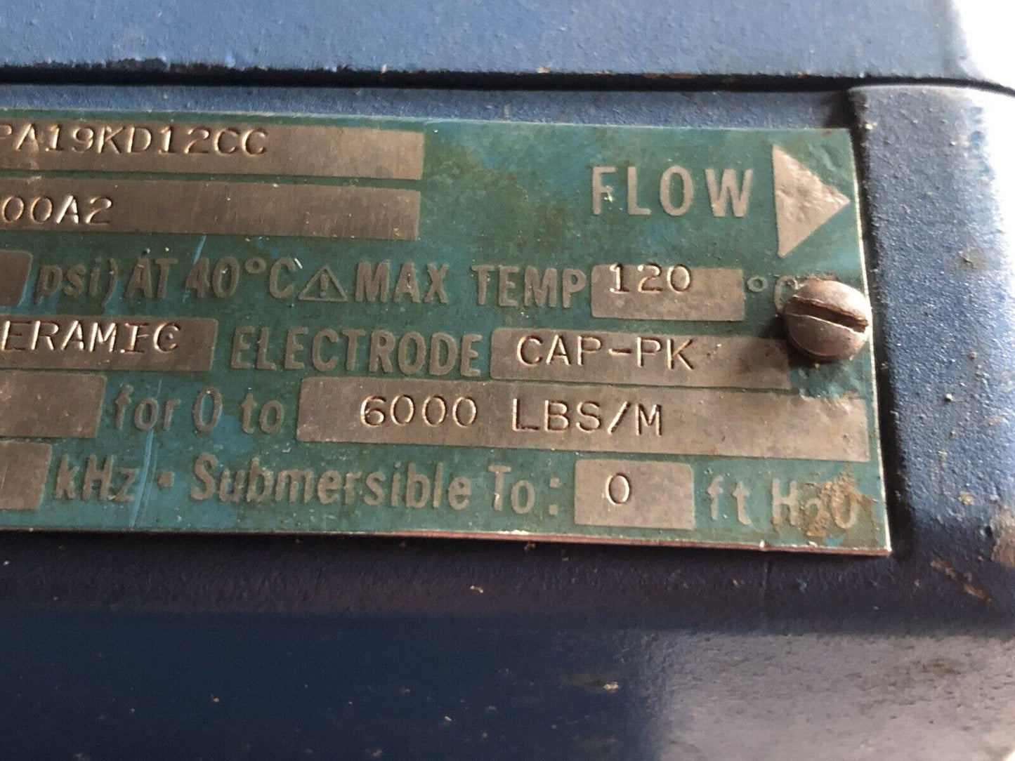 Fischer Porter Iod14 77Ah14pa19kd12cc Flowmeter Signal Converter 804.54 Gpm,Ck