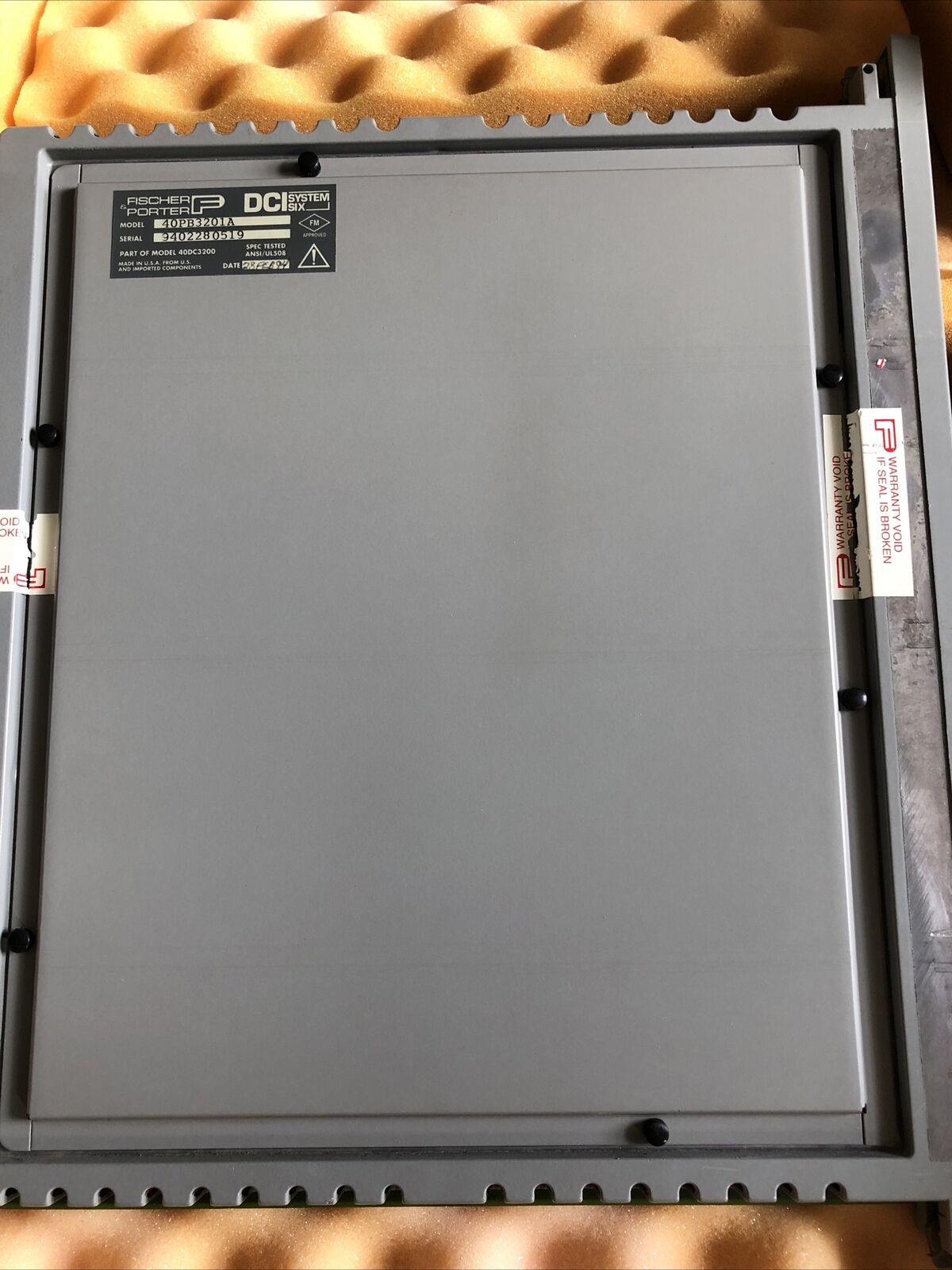 Fischer Porter 40Pb3201a,A-L00p, A-Loop 4 Harmony Dci System 40Dc3200,Bb