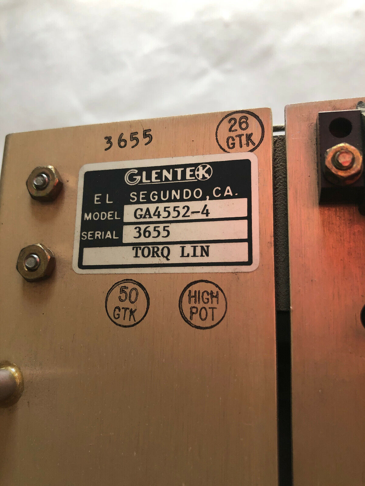 Glentek Ga4552-4 Servo Controller Plc,Cg