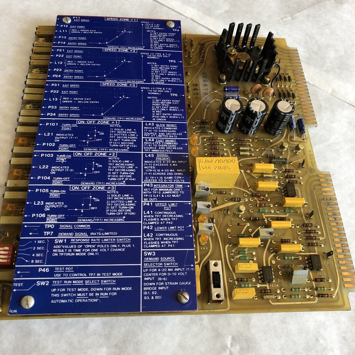 Robicon 463676-00,R9388 Pump Profile Programmer Board 463676,Hd06,471100,Ec