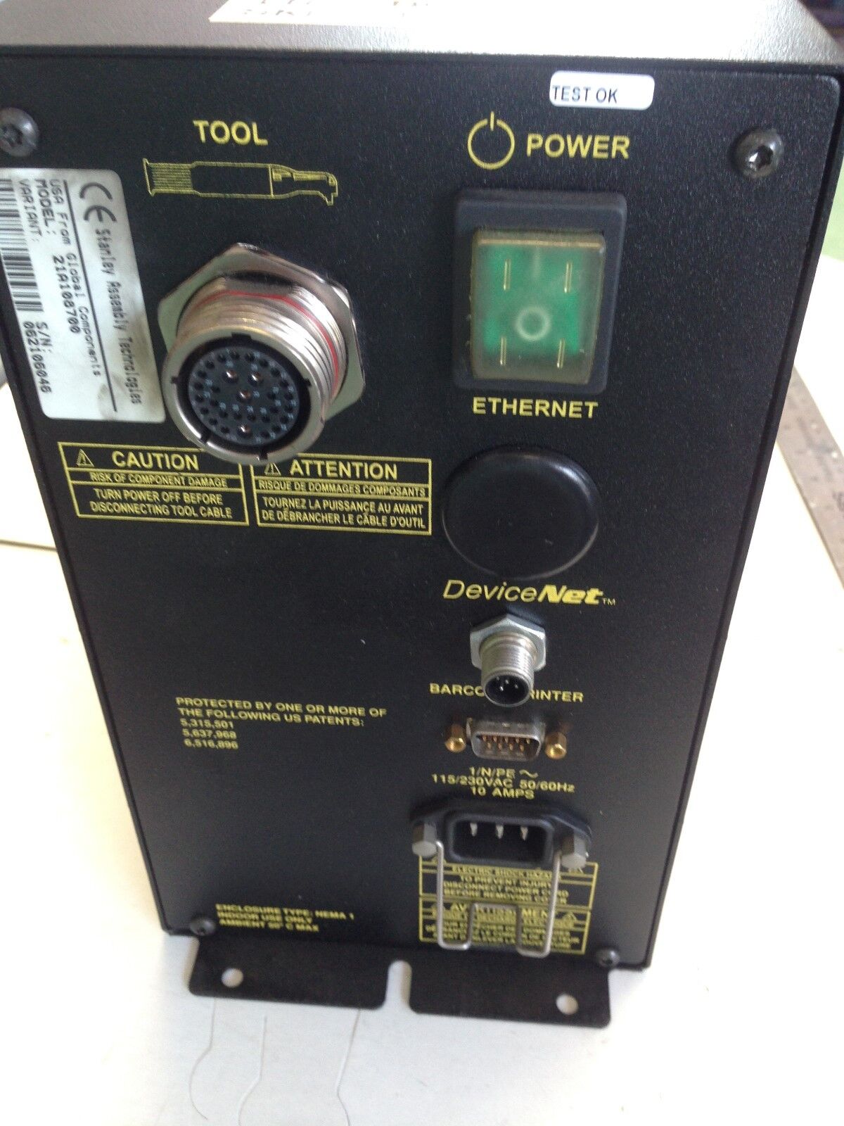 Stanley 21A108700 Alpha Series Nutrunner Torque Controller,Tj,Sr,Ff