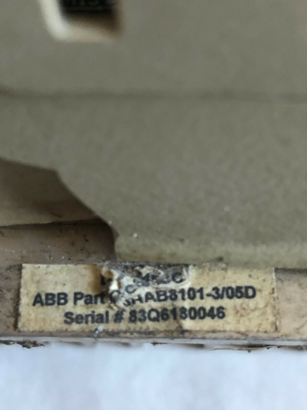 Abb 3Hab 8101-3/05D,3Hab 8101 3/05D Controller (Plastic Cover Damaged),De