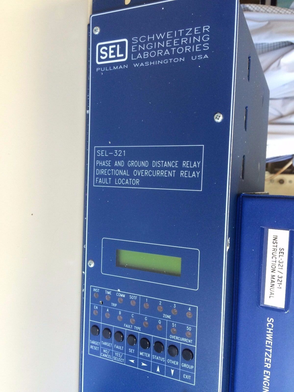 Schweitzer Sel-321,321114256Vgb1x4 Relay Phase Ground Distance,Sel 321#51632,Cy