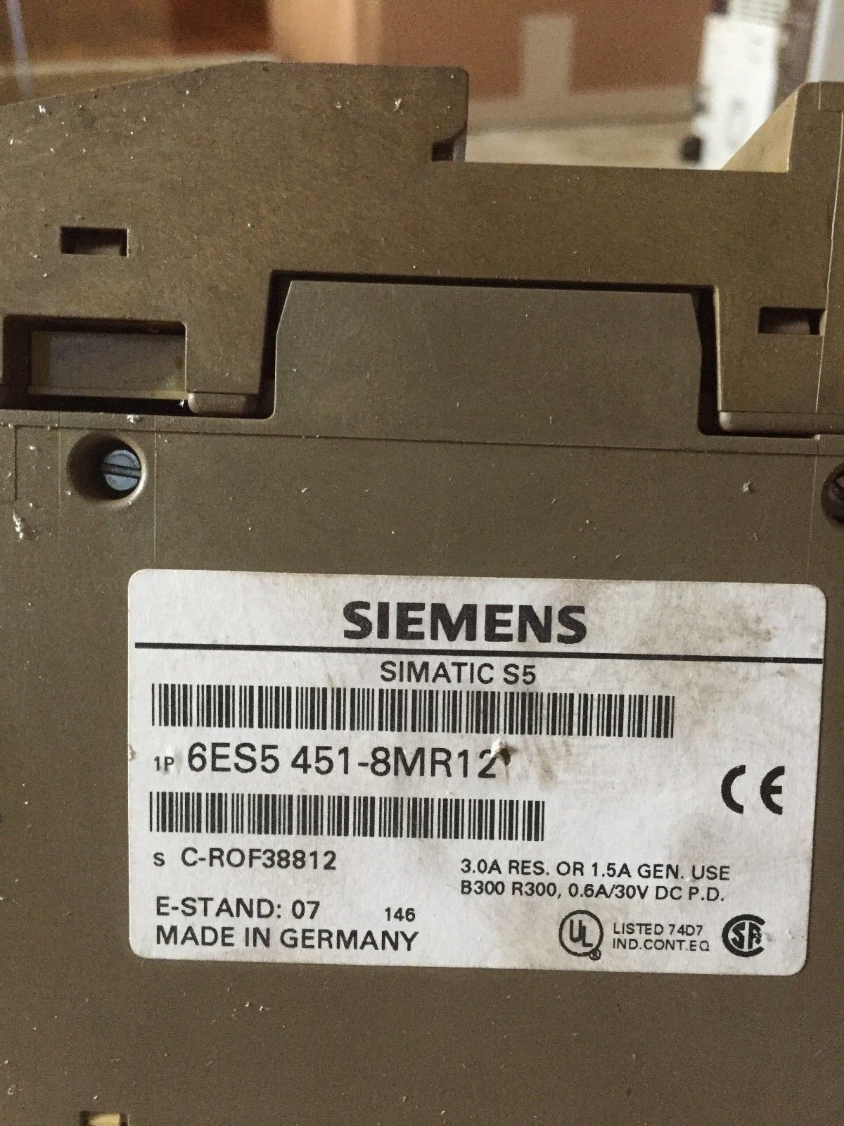 Siemens S5-100U,6Es5 102-8Ma02,431-8Ma11,451-8Mr12, Cpu102 Plc Unit,Bh