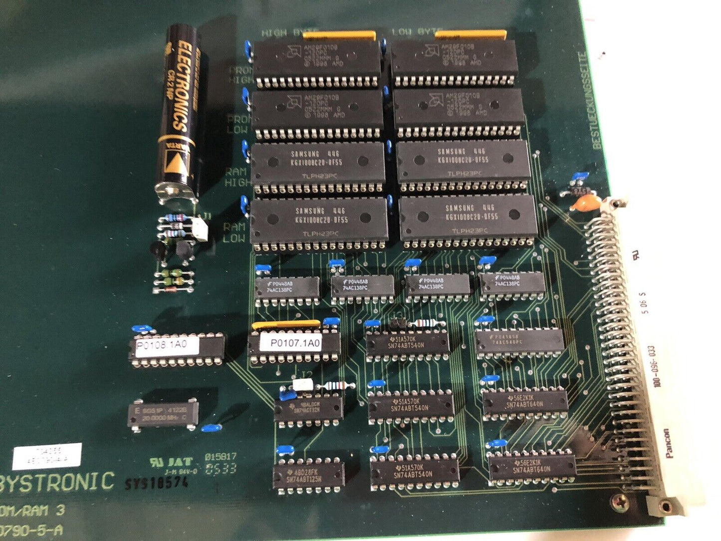 New Bystronic E0790-5-A,4E0790-4-A,Rom/Ram 3 Control Board,7103H 704255,Cf