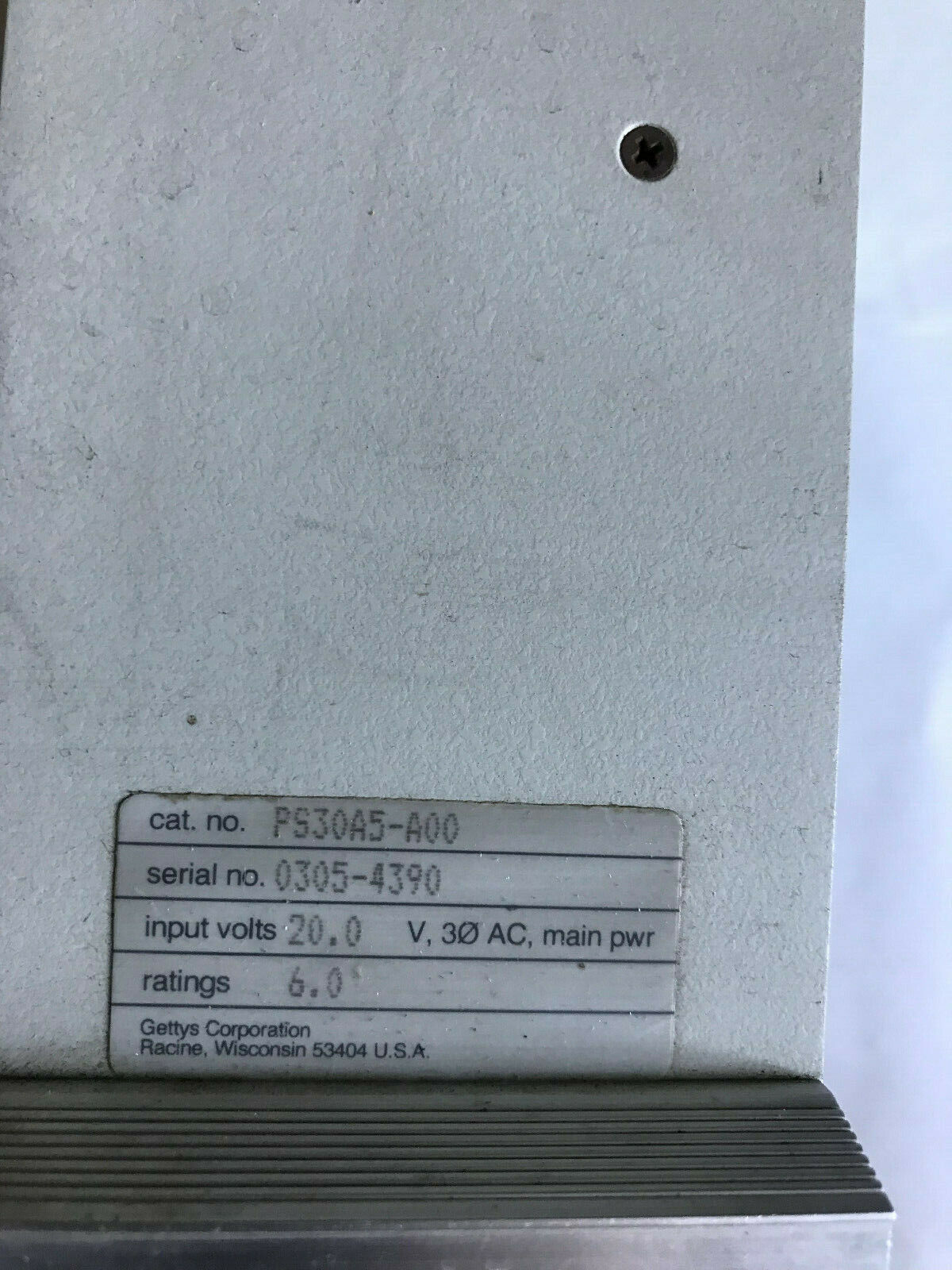 Aeg Ps30a5-A00,Gettys Power Supply Ac Servo Plc Controller,Th