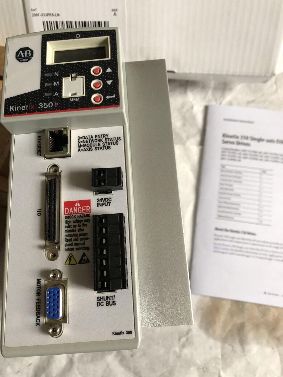Allen Bradley 2097-V33pr5-Lm Ser:A,Kinetix 350,Sc