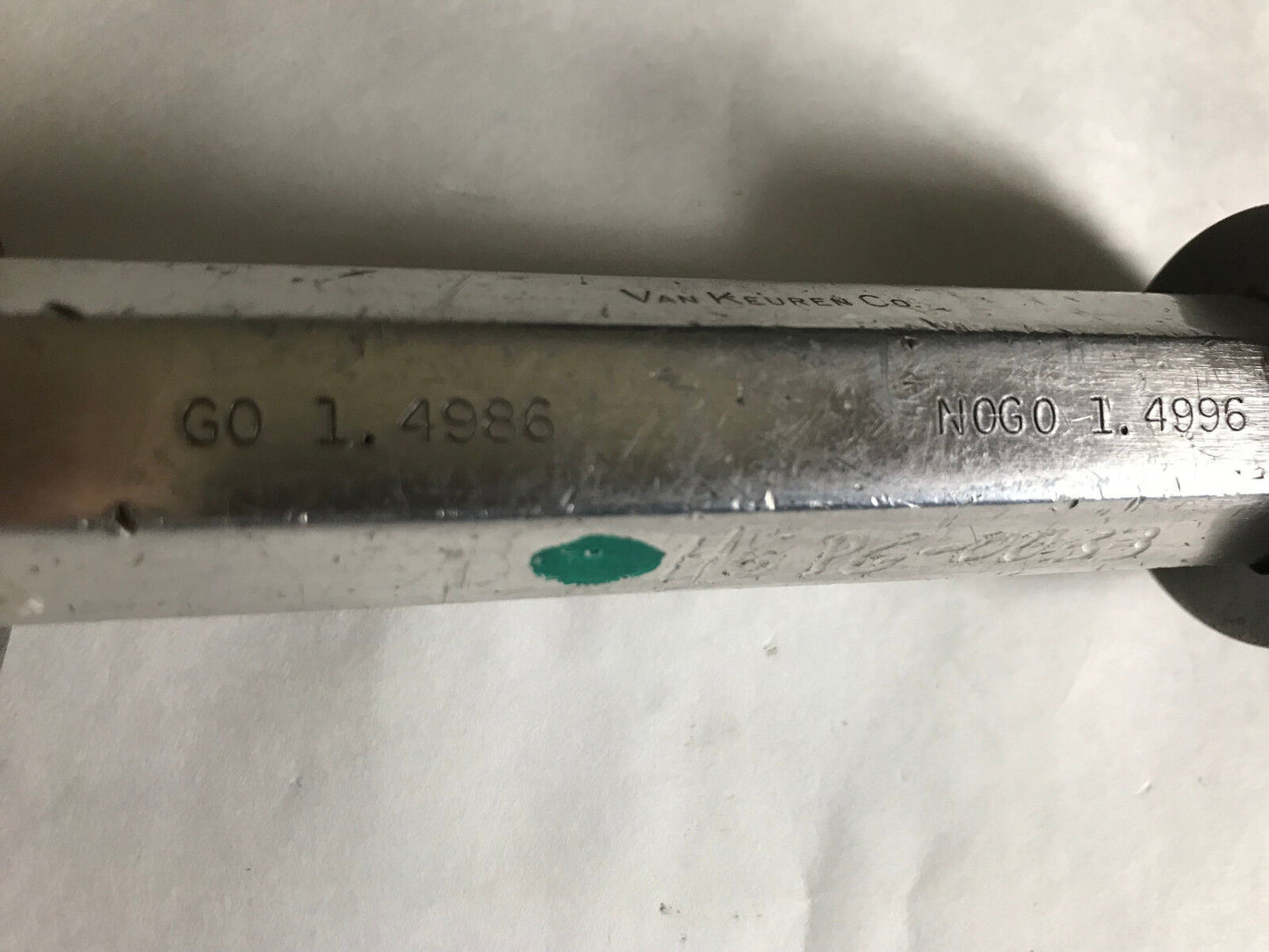 Van Keuren Plug Gage Go 1.4986 Nogo 1.4996 Not Go,Ej