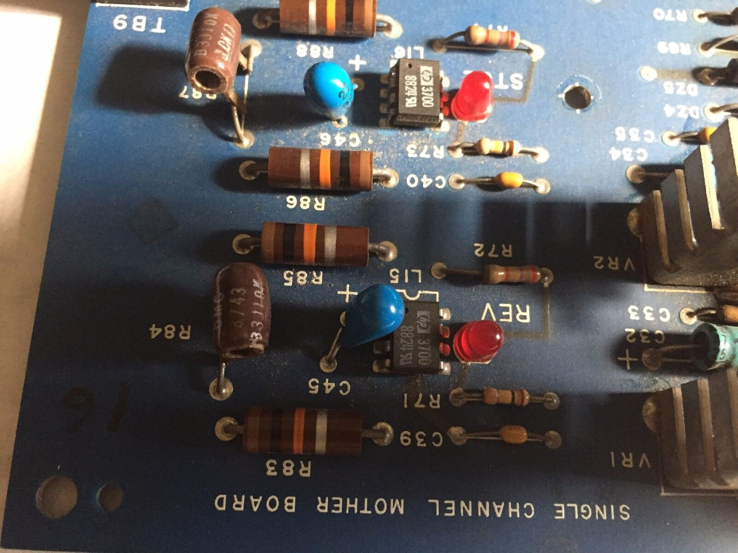 Emerson 2900-4001-00000 Rev.B Dq,29002001,Single Channel Mother Board,Bl