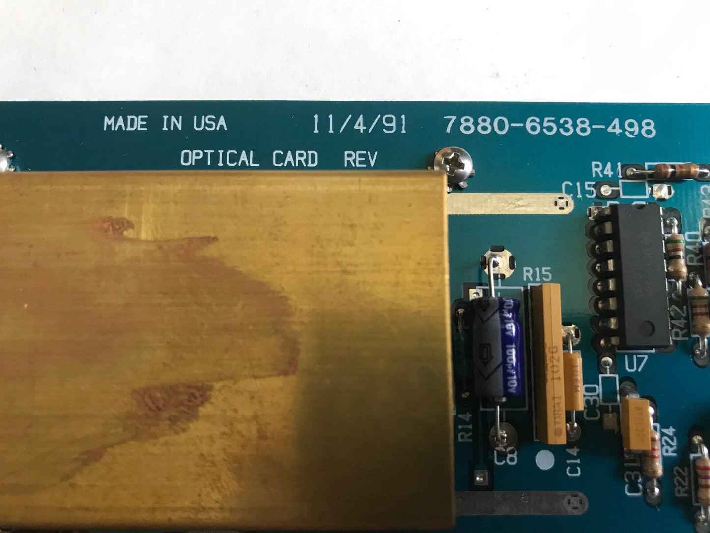 Weed Instrument 6E05 Eotec Optical Interface Module 7880-6538-498 Card 6Eo5,Si