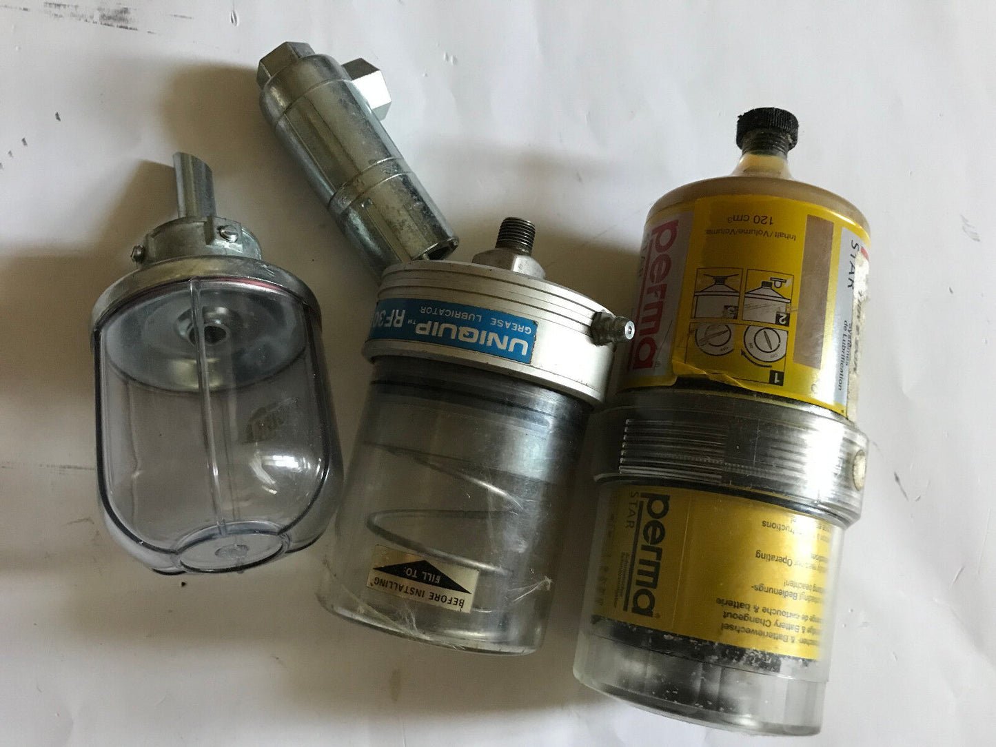 Perma Star M120 Uniquip Grease Lubricator Rf30 Trico Opto-Matic Automatic Oiler