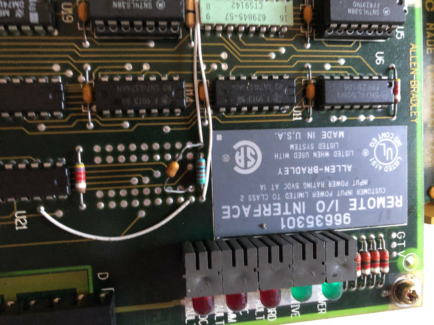 Fanuc A16b-2200-0431/03A Card W/ Allen-Bradley 96635301 Remote I/O,Sj,Fd