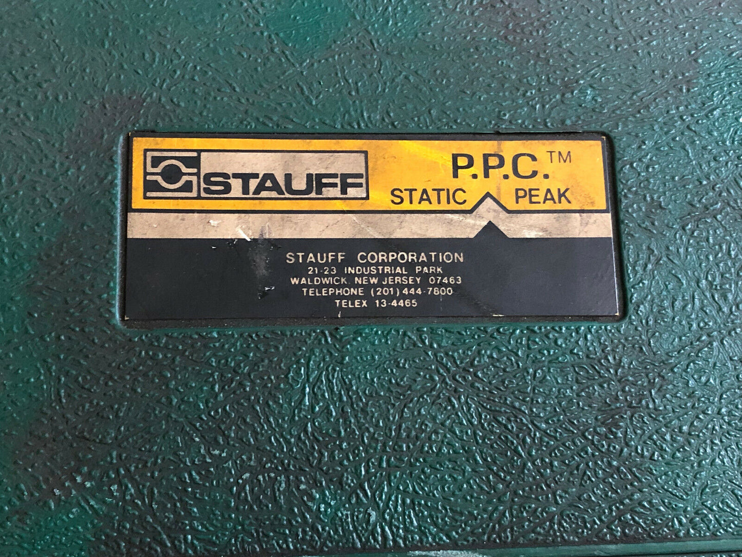 Stauff Ppc,P.P.C,Peak Pressure Check,10,000 Psig Dc84/13 Hydraulic Tester,Se