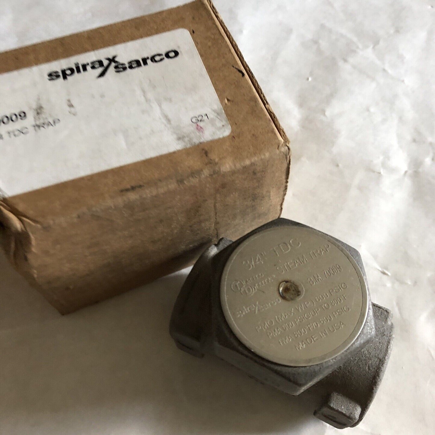 3/4 Npt Spirax Sarco Tdc Thermo-Dynamic Steam Trap,Spirax Sarco B.M. 70009,Fi,Bv