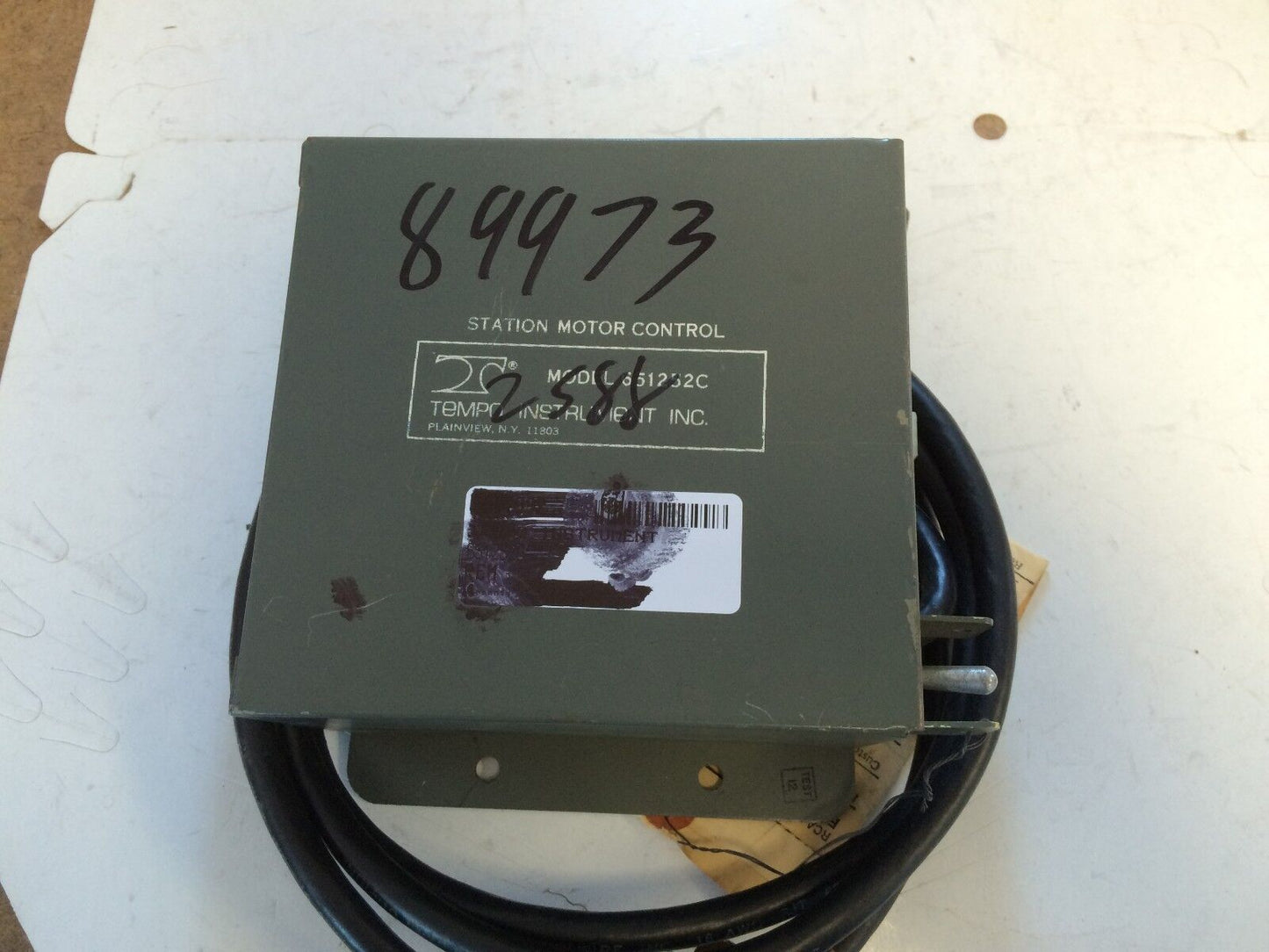 Tempo 651252C Station Motor Control Instrument Time Delay Relay,Cl