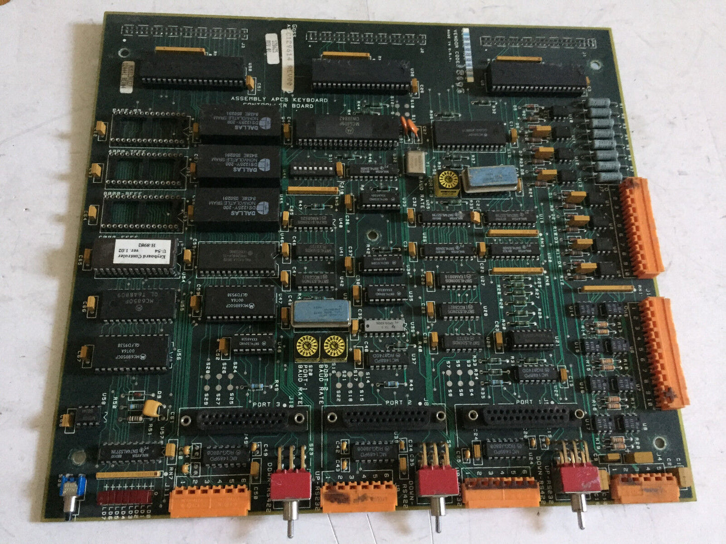 Rockwell E20117-1,C129614 Rev00,128625,124441 Board Keyboard Controller Apcs,Sh