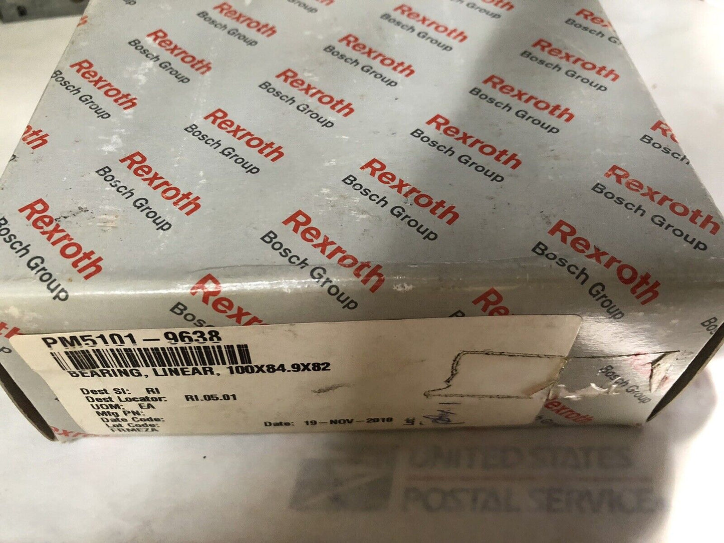 New Rexroth Bosch R166539420 011 (7210) 5101-9638-A Linear Rail Bearing,Dd