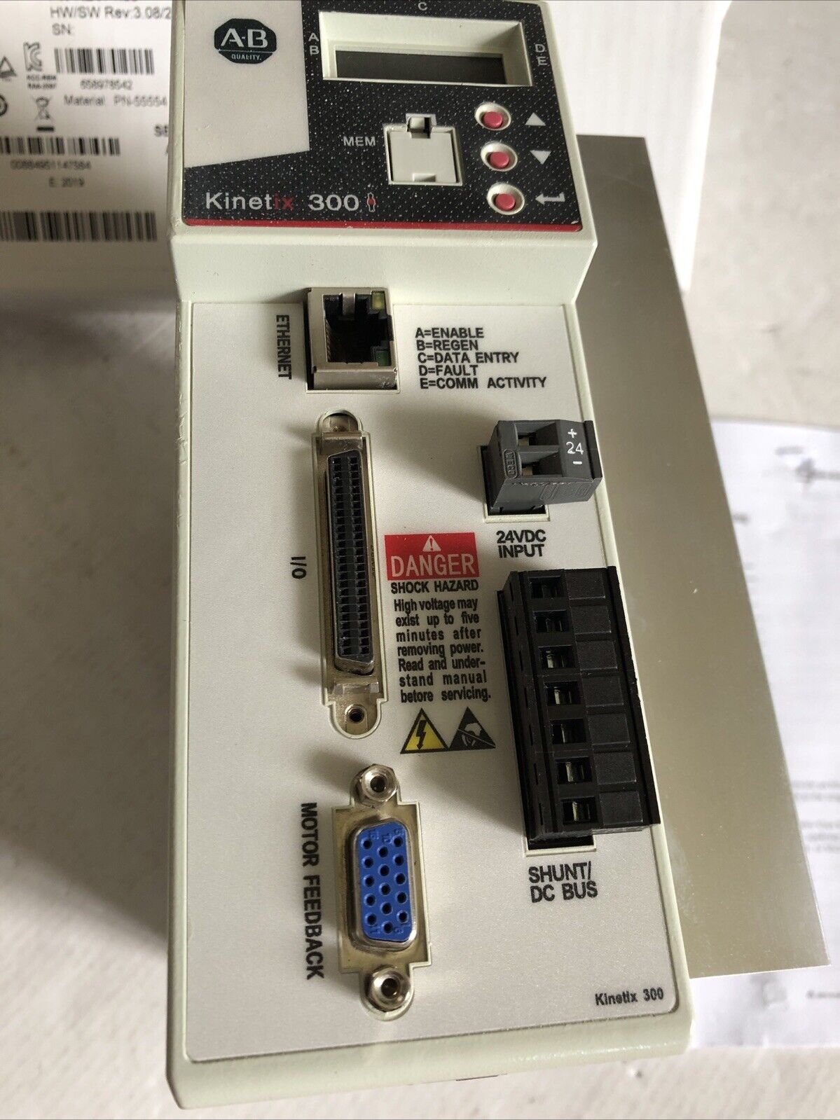 New Allen Bradley 2097-V34pr5 Kinetix 300 Servo Drive,2097 V34pr5,2097-V34pr5,Cr