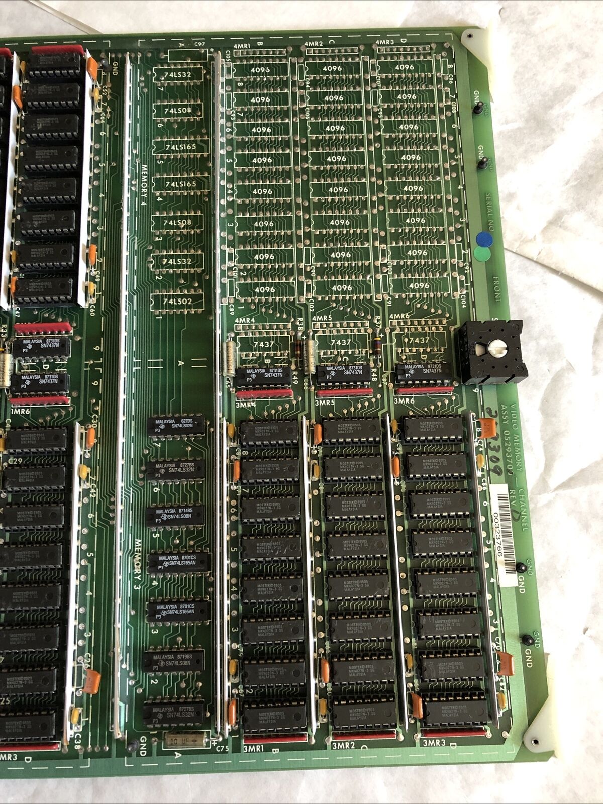 Honeywell 05293700, 04293700 Board Video Memory Channel Measurex 05293701,Ea