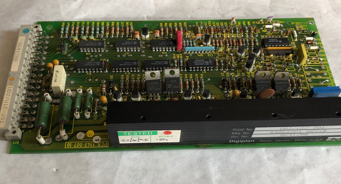 Parker Digiplan Ud2/Uic201,44866201 ,Pcb 1343 007 10 Servo Drive Board,Ee