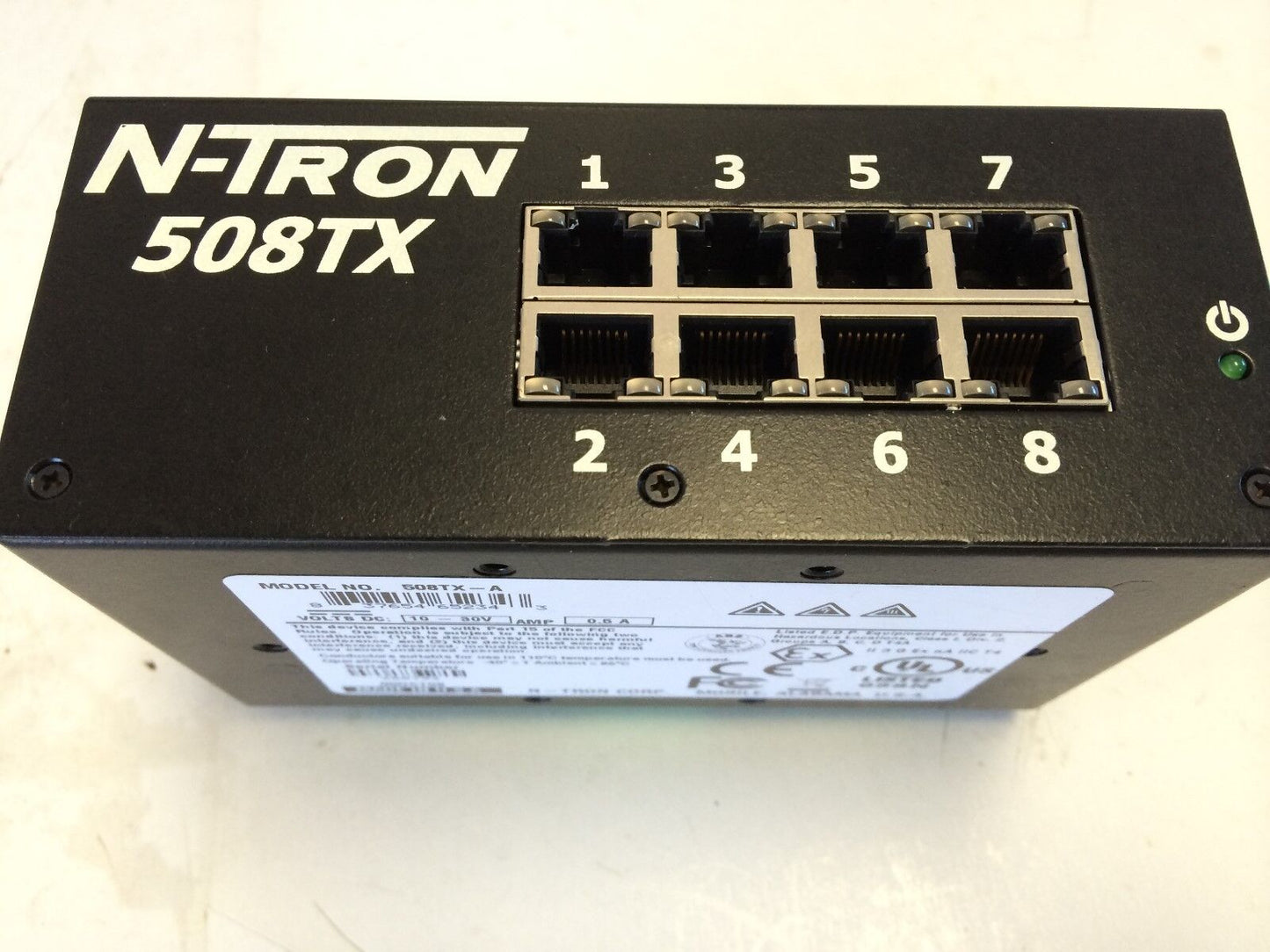 Ntron 508Tx-A Ethernet Switch 10-30Vdc 508Tx, 00.07.Af.01.89.27,Bq