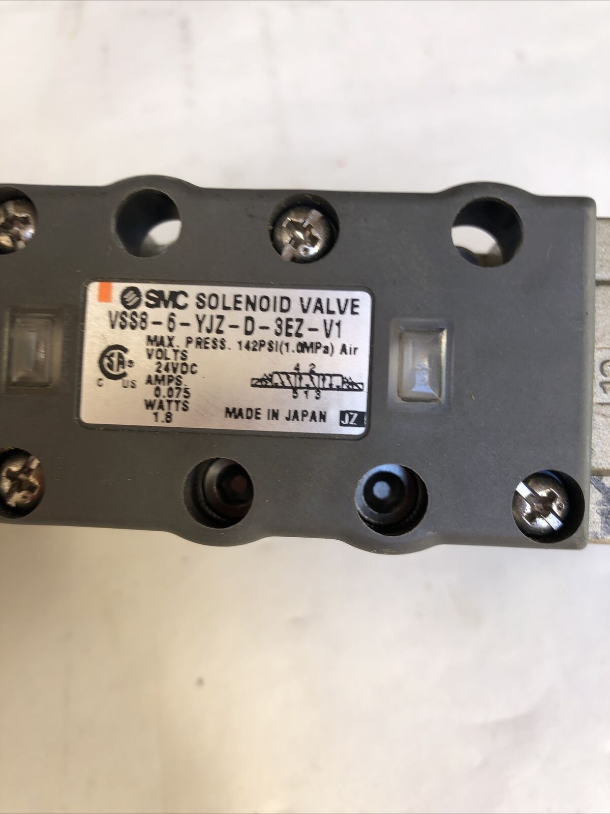 New Smc Vss8-6-Yjz-D-3Ez-V1 Valve Dc21-26V 24Vdc,Fi