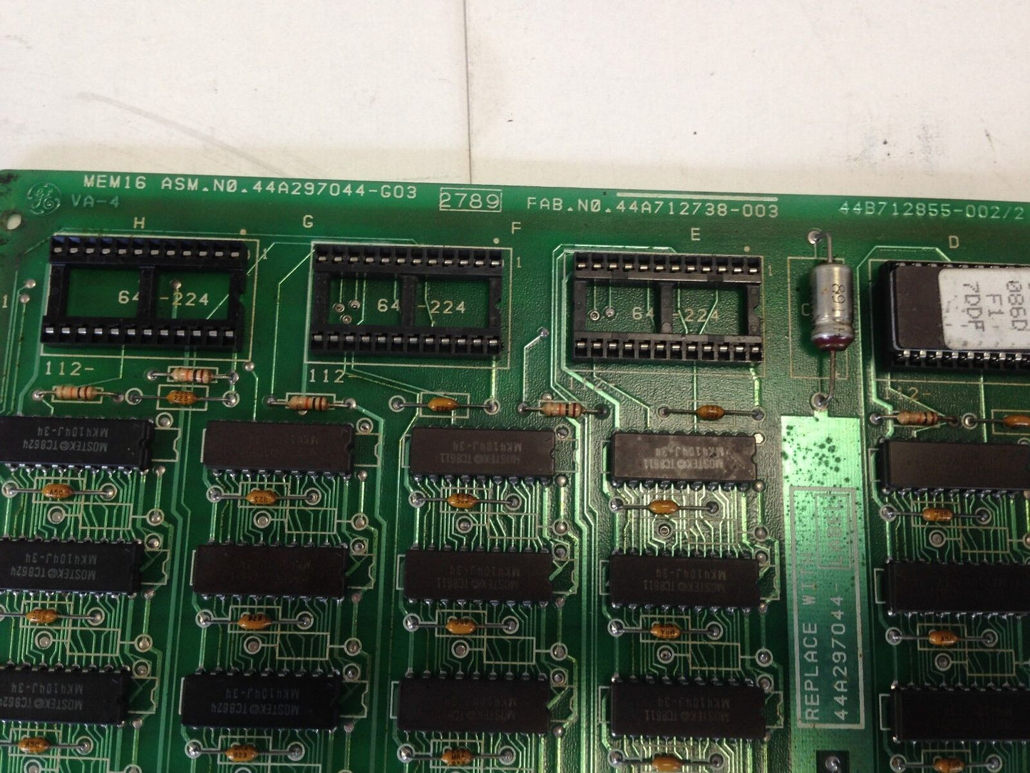 Ge Fanuc 44A712738-003,44A297044-Label,Mem16 44A297044-G03,44B712855-002/2,Fe