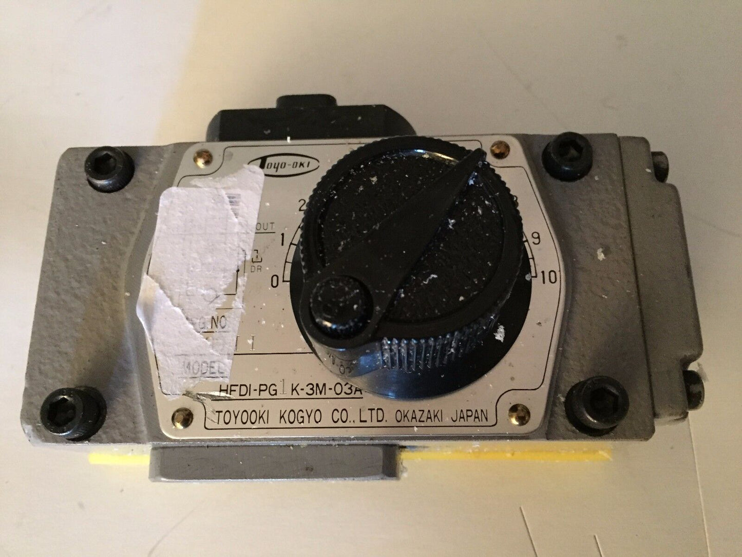 Toyooki Kogyo Hfdi-Pg1k-3M-03A Hydraulic Flow Control Valve,Hfdi-Pg K-3M-03A,Fc