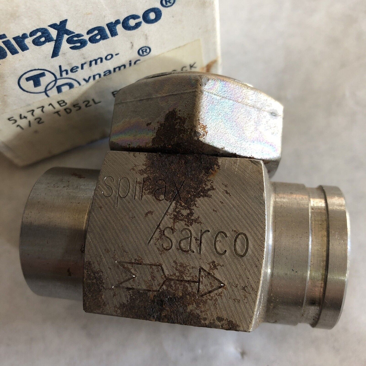 New 1/2" Npt Spirax-Sarco 1/2 Td52l Thermodynamic Steam Trap,B.M. 54771C,Ak