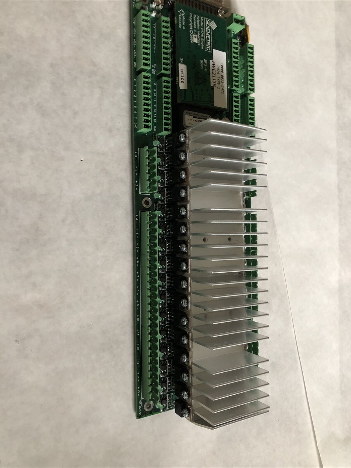 Sciemetric 10000-0023-2472,Actuator Interface,Revision 2.13. Model 247A 01 R1,Dg