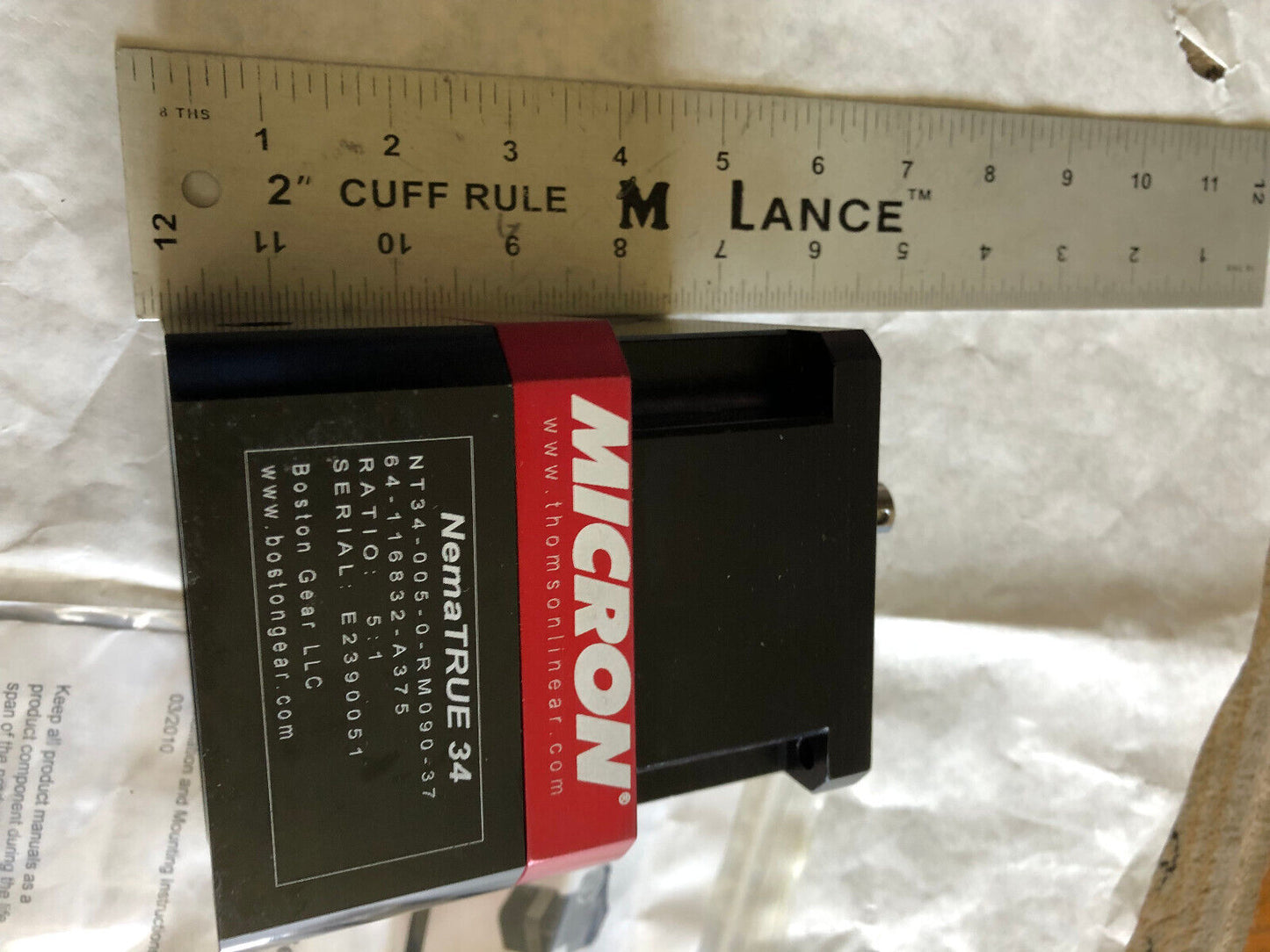 Boston Gear Nt34-005-0-Rm090-37 64-116832-A375 Planetary Gearhead,Nematrue 34,Eh