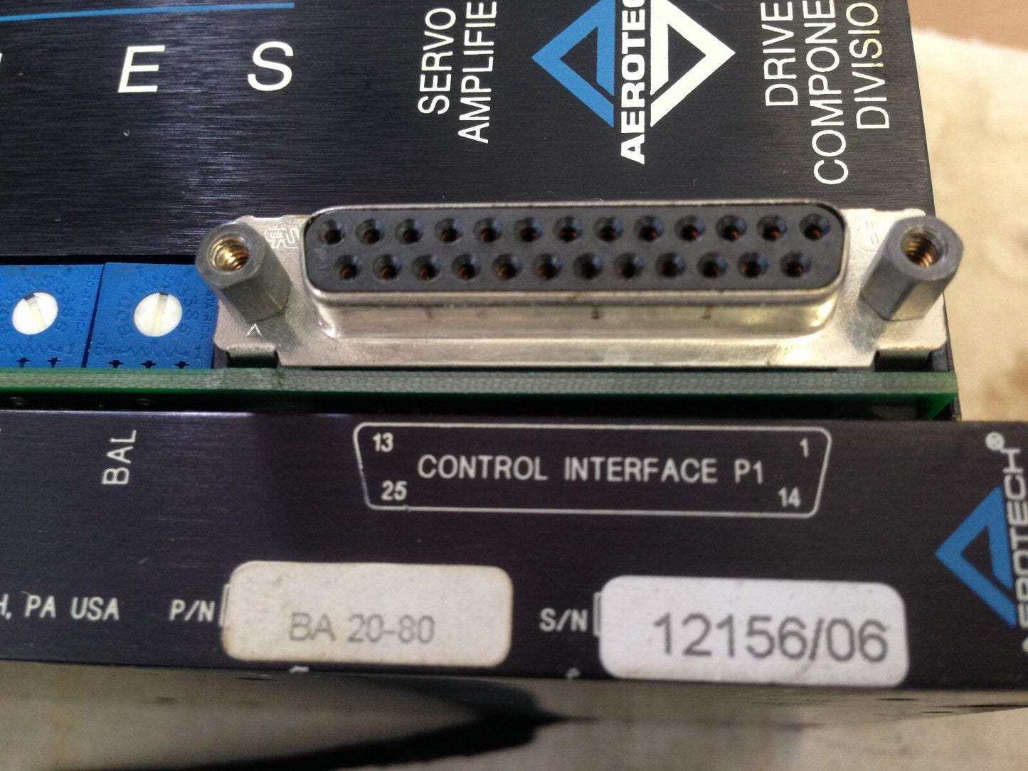 Aerotech Ba20-80 Servo Amplifier Drive Components Division,Fi