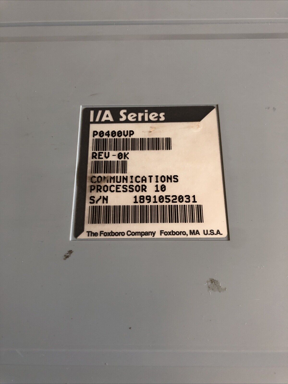 Foxboro P0400vp Rev 0K, P0400up, Rev-0K Communications Processor Module,Cl