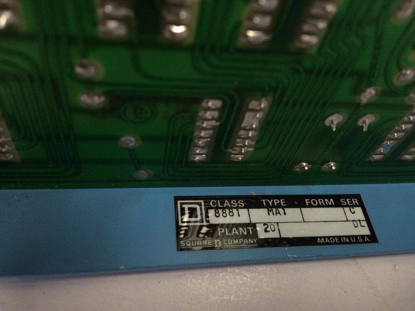 Square D 8881 Ma-1,Square-D C30585-037-01 Output Address Card,Eh