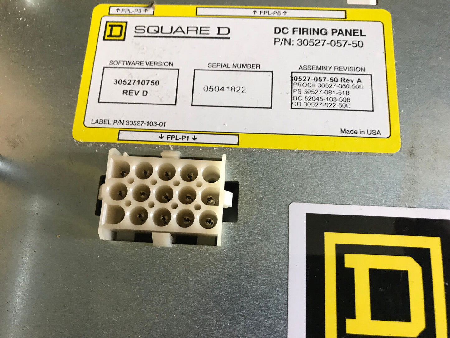 Square-D 30527-057-50 Welder Controller Dc Firing Panel 3052710750,Ta