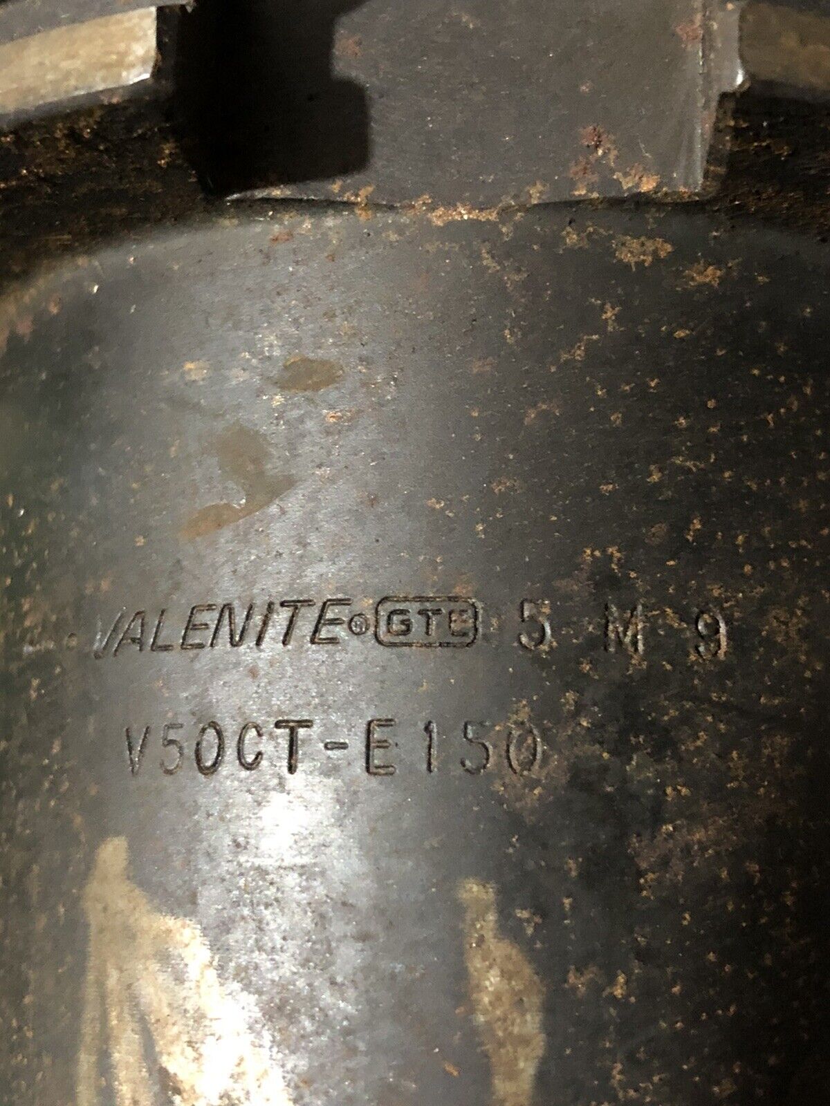 Valenite V50ct-E150 Milling 1-1/2" Tool Holder,Cat-50,6Rt-8,5-M-9,12Rt7,To