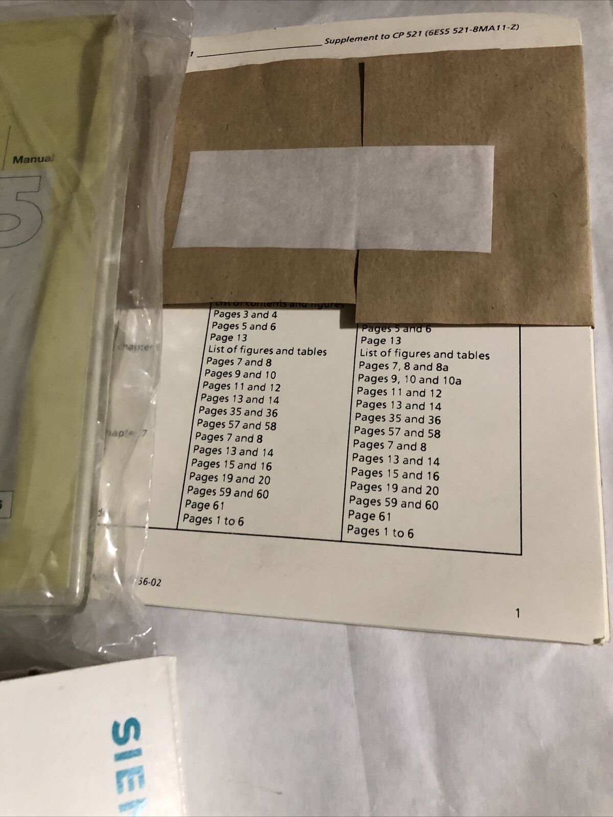 Siemens 6Es5521-8Ma11-Z,Cp521,S5 Processor Printer Interface 6Es5 521-8Ma11 Z,Dj
