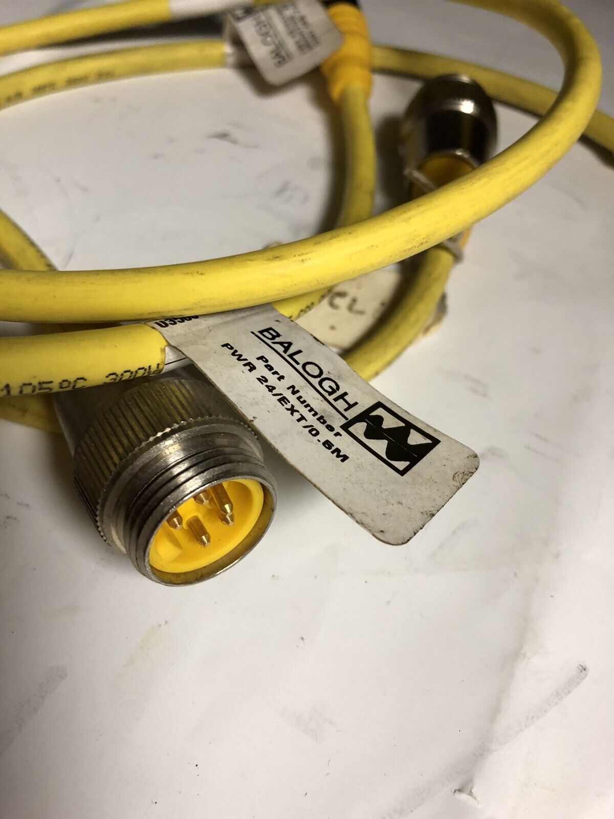 New Balogh Robotic/Machine Cable Assembly Cordset Pwr 24/Ext/0.5M,10150544,Ex