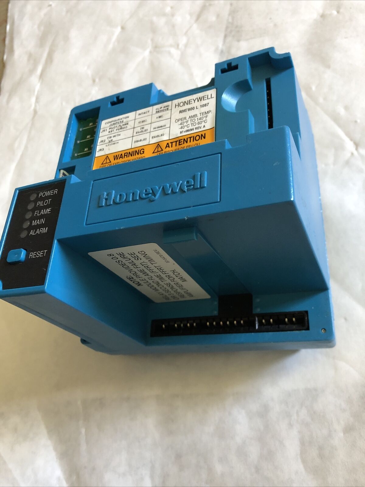 Honeywell Rm7800 L 1087 Burner Primary Controller Rm7800l1087,Rm7800l 1087,Et,Er